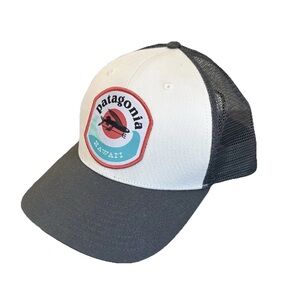 NEW Patagonia Hawaii Exclusive White & Dark Gray Trucker Adjustable Mesh Hat